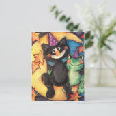 Party Postkarte (Stehend Vorderseite)