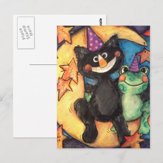 Party Postkarte (Vorne/Hinten)