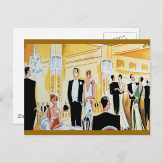 Party Postkarte (Vorne/Hinten)