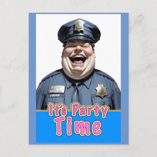 Party Postkarte (Vorderseite)