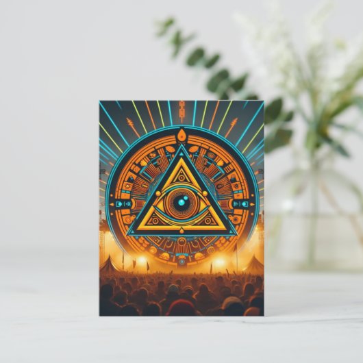 Party Postkarte (Stehend Vorderseite)