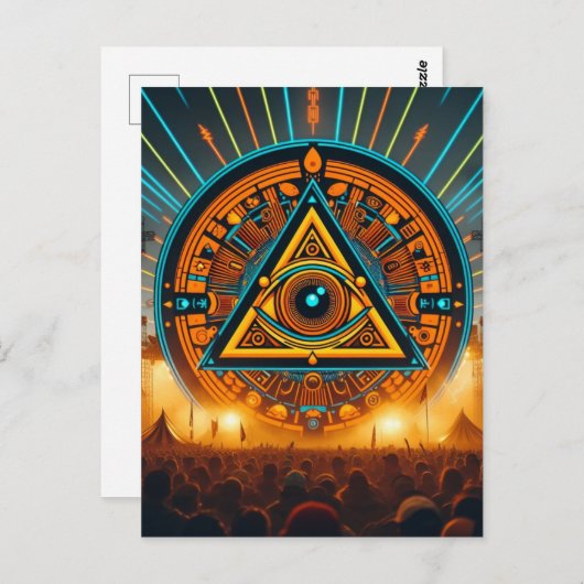 Party Postkarte (Vorne/Hinten)