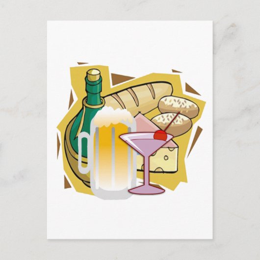 Party Postkarte (Vorderseite)