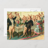 Party Postkarte (Vorne/Hinten)