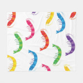 Party Prawns Fleecedecke (Vorderseite (Horizontal))