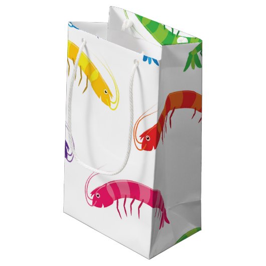Party Prawns Kleine Geschenktüte (Rückseite Schrägansicht)