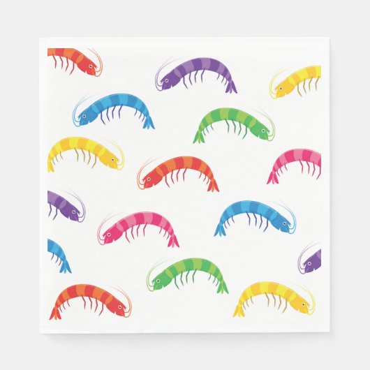 Party Prawns Serviette (Vorderseite)