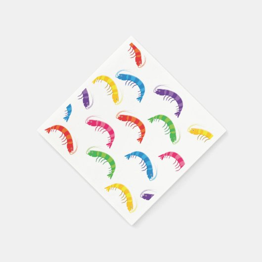 Party Prawns Serviette (Ecke)