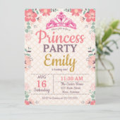 Party Princess für ein Jahr Einladung (Stehend Vorderseite)