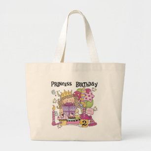 Party Prinzessin 2. Geburtstagsgeschenke Jumbo Stoffbeutel