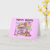 Party Prinzessin 2. Geburtstagsgeschenke Karte (Gelbe Blume)