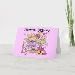 Party Prinzessin 2. Geburtstagsgeschenke Karte