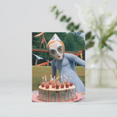 Party Probe, komische und lustige Postkarte (Stehend Vorderseite)