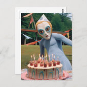 Party Probe, komische und lustige Postkarte (Vorne/Hinten)