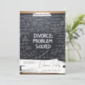 Party: Problem gelöst, QR-Code Einladung (Stehend Vorderseite)