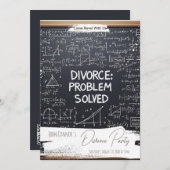 Party: Problem gelöst, QR-Code Einladung (Vorne/Hinten)