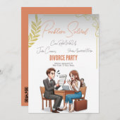 Party: Problem gelöst, QR-Code Einladung (Vorne/Hinten)