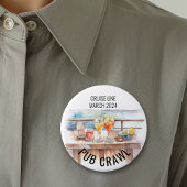 Party Pub Crawl Cruise Line Cocktails Button