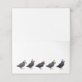 Party Puffins Geburtstagsfeiern Platzkarten (Außenseite Aufgefaltet)