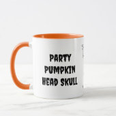 Party Pumpkin Head Skull Tasse (Links)