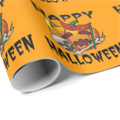 Party Pumpkin Wrapping Paper Geschenkpapier (Rolleneckpunkt)