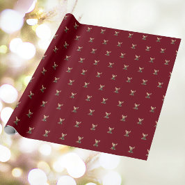 Party Pup Christmas Dog Wrapping Paper Geschenkpapier