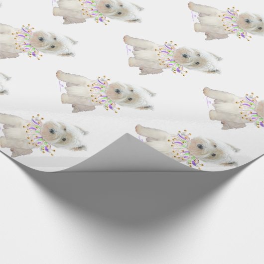 Party Puppy Geschenkpapier (Ecke)