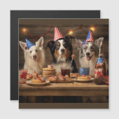 Party Pups Magnetkarte (Vorne/Hinten)