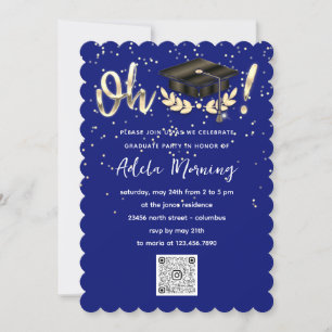 Party QR-Code der Blauen Navy Einladung