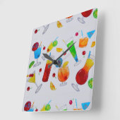 Party Quadratische Wanduhr (Winkel)