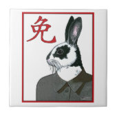 Party Rabbit Fliese (Vorderseite)