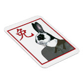 Party Rabbit Magnet (Rechte Seite)
