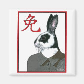 Party Rabbit Magnet (Vorne)