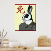 Party Rabbit Poster (Küche)