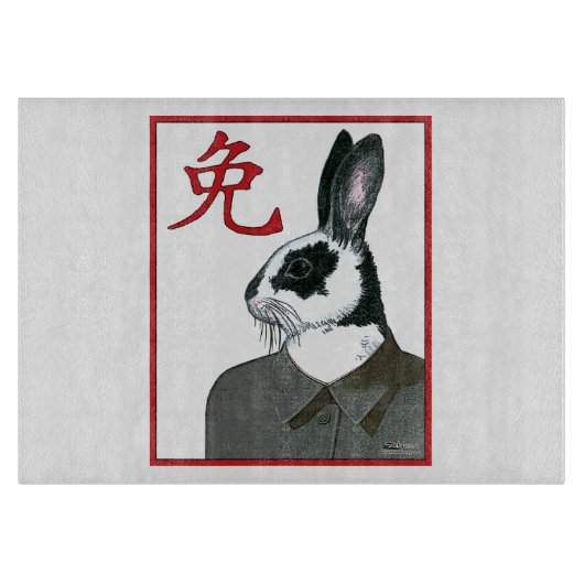 Party Rabbit Schneidebrett (Vorderseite)