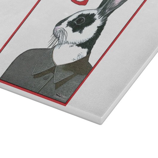 Party Rabbit Schneidebrett (Ecke)