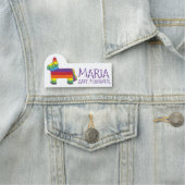 Party Rainbow Donkey Piñata Fiesta Namensschild (Beispiel)