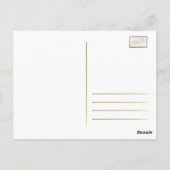 PARTY RAINBOW MARGARITA GOLD FRAME GLASS POSTCARD POSTKARTE (Rückseite)