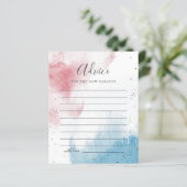 Party-Ratgeber für das Watercolor Splash Gender (Stehend Vorderseite)