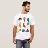 Party Raupe Kostüm T - Shirt für Kinder (Vorne ganz)