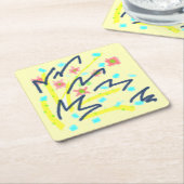 Party Rechteckiger Pappuntersetzer (angewinkelt)