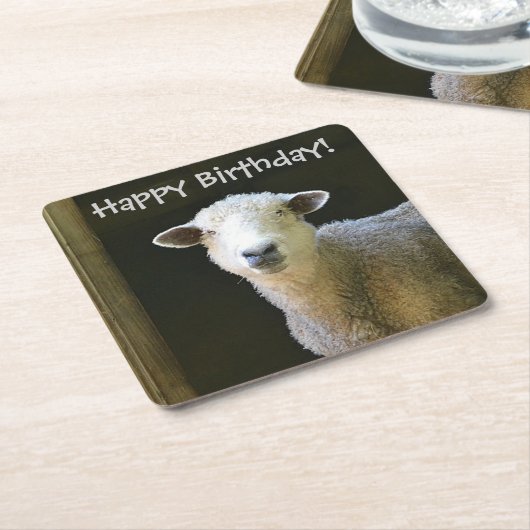 Party Rechteckiger Pappuntersetzer (angewinkelt)