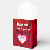 Party Red Customizable Gastgeschenk Hochzeit Geschenkschachtel (Geöffnet)