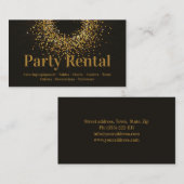 Party Rental Tableware Star Circle Dunkelbraun Visitenkarte (Vorne/Hinten)