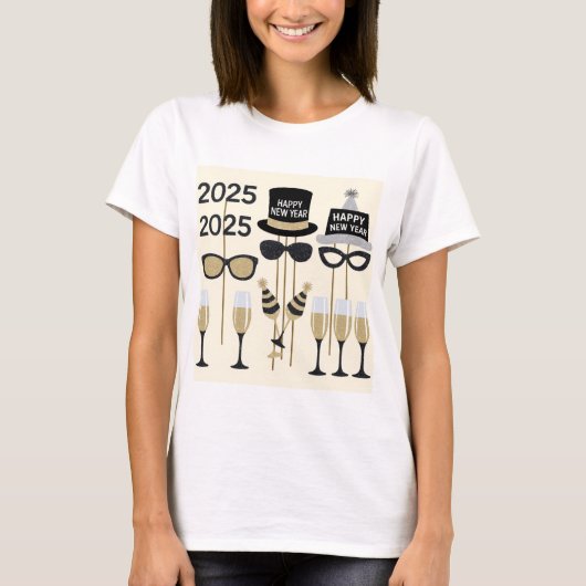 Party-Requisiten 2025 T-Shirt (Vorderseite)