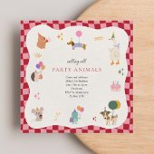 Party Retro Minimalistisch Geburtstag Einladung