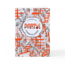 Party! Retro Modern Congratulations Card