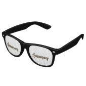 Party Retro Sonnenbrille zum Goldenen Jubiläum (Schrägansicht)