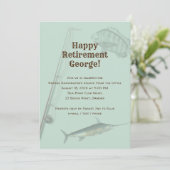 Party "Rod n Reel" Einladung (Stehend Vorderseite)