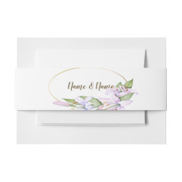 Party Rosa Lily Blume Golden Frame Schöne Einladungsbanderole